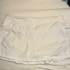 lululemon athletica White Skorts with Wide Waistband